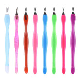 10/5Pcs Nail Art Dead Skin Remover Fork Nails Cuticle Remove Nipper Pusher Trimmer Stainless Steel Pedicure Nail Care Tools